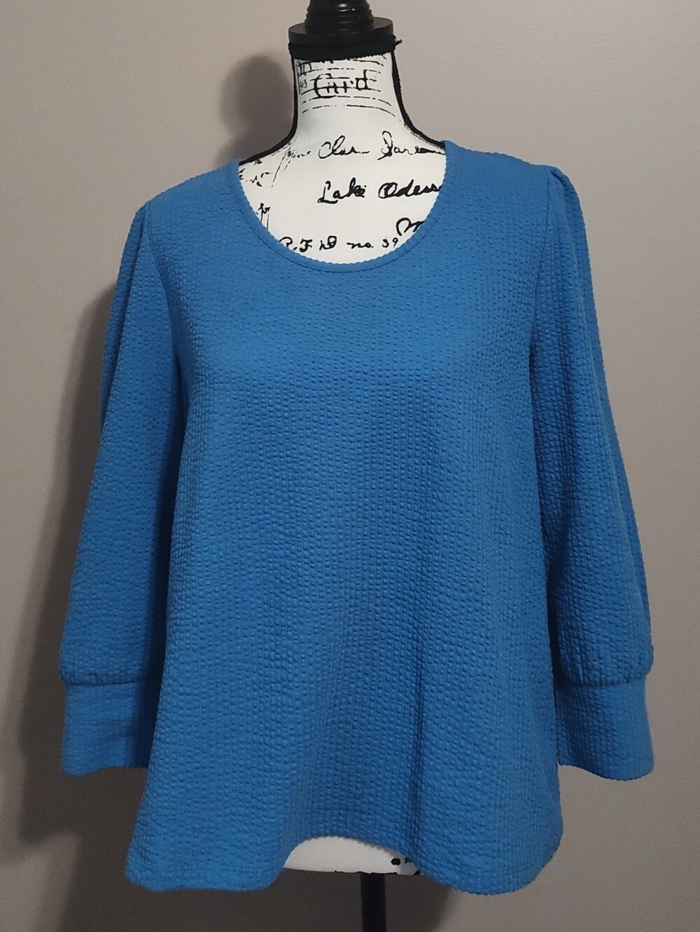 Talbots Textured Scoop Neck Top
